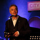Host John Wesley Harding on the Cabinet of Wonders at City Winery in Brooklyn, NY. Host John Wesley Harding on the Cabinet of Wonders at City Winery in Brooklyn, NY.