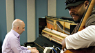 Christian McBride (right) with Peter Martin at KPLU. Christian McBride (right) with Peter Martin at KPLU.