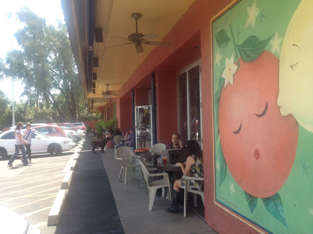 This neighborhood grocer and café in Phoenix was once a strip mall.
