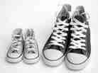 Little shoes, big shoes.