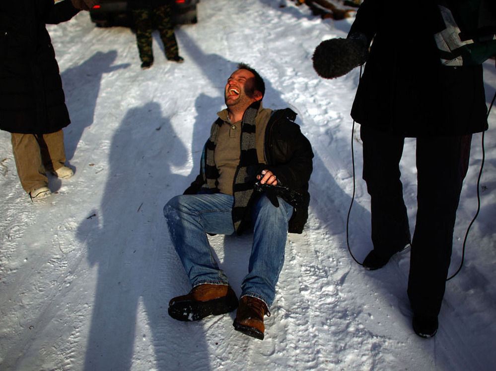David Greeene, "reporting from the ground" in Moscow.