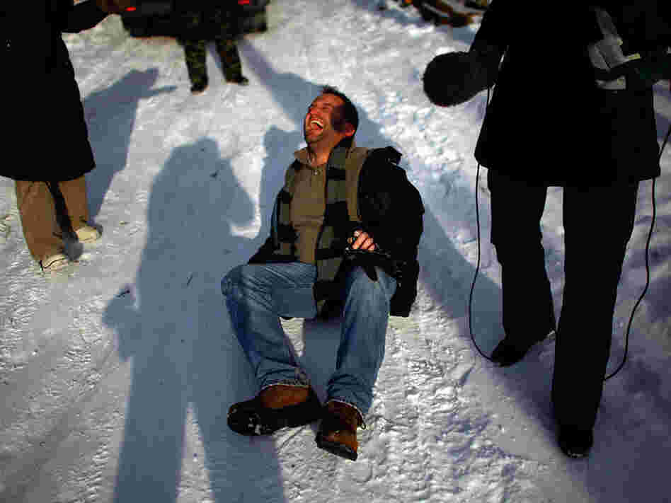 David Greeene, "reporting from the ground" in Moscow.