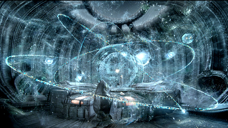 There's plenty of starfield action going on in Prometheus.