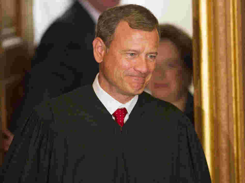 Critics say U.S. Supreme Court Chief Justice John Roberts, shown in 2010, backtracked on previous pledges to give high priority to precedent in the Citizens United campaign finance case.