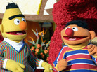 Sesame Street's Bert and Ernie in the 2005 Tournament of Roses Parade. They even look like a clash between Order and Chaos, don't they? Sesame Street's Bert and Ernie in the 2005 Tournament of Roses Parade. They even look like a clash between Order and Chaos, don't they?