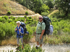 Brad Beadell (right) takes his 11-year-old son, William, on his first backpacking trip through Henry W. Coe State Park in Morgan Hill, Calif. Brad Beadell (right) takes his 11-year-old son, William, on his first backpacking trip through Henry W. Coe State Park in Morgan Hill, Calif.
