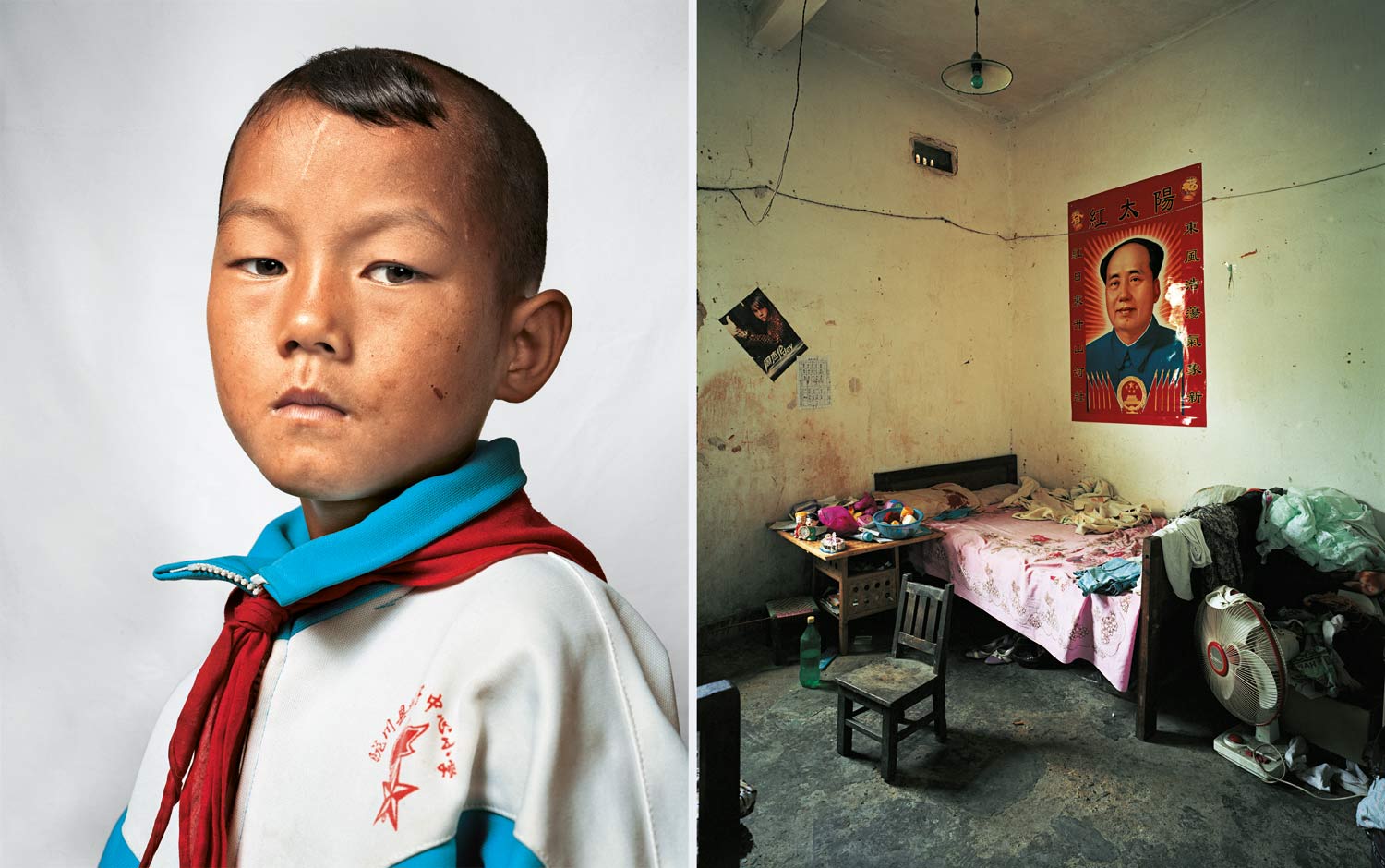 Dong is 9 years old. He lives in the province of Yunnan in Southwest China, with his parents, sister and grandfather. He shares a room with his sister and parents. They are a poor family who own just enough land to grow their own rice and sugar cane.