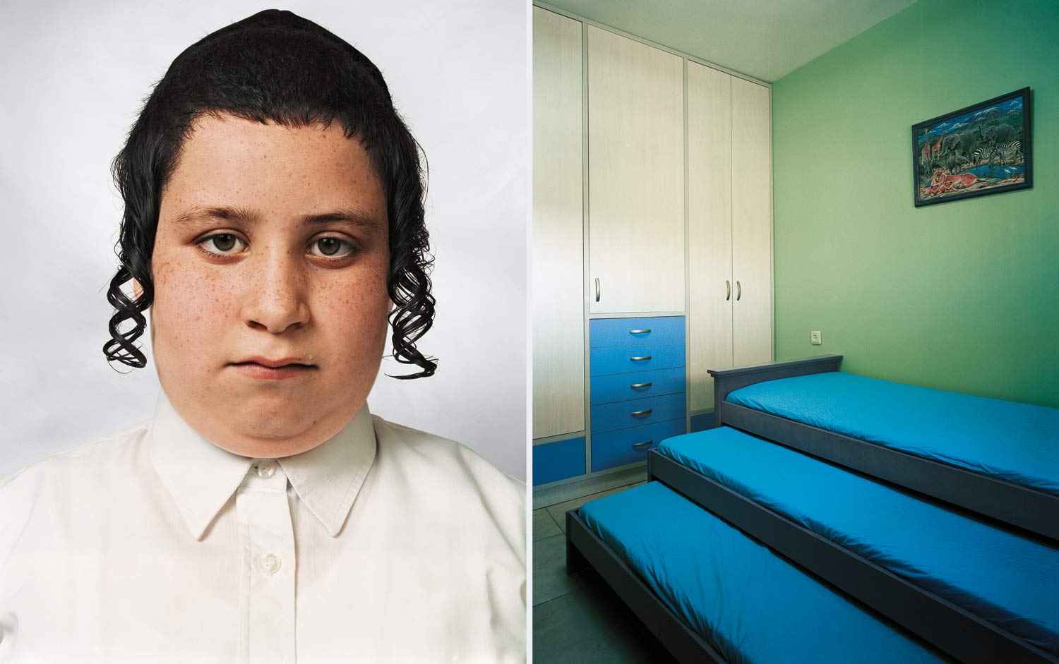 Tzvika is 9 years old and lives in Beitar Illit, an Israeli settlement in the West Bank. It is a gated community of 36,000 Haredi (Orthodox) Jews, who live their lives according to a strict religious code set out in the collection of writings known as the Talmud.