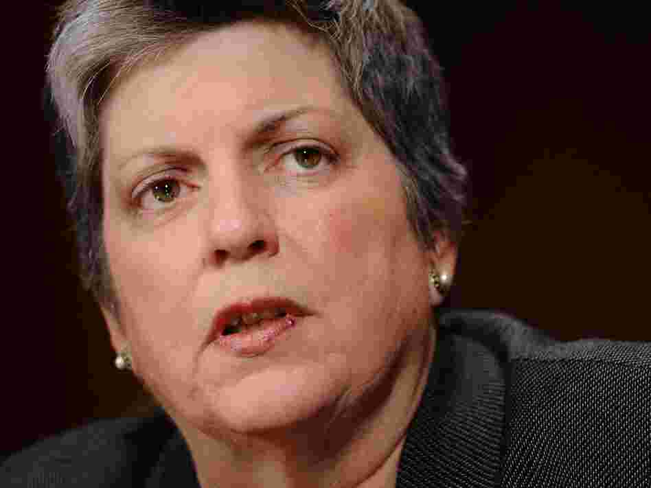 Homeland Security Secretary Janet Napolitano.