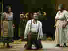 Mariah, at right, is the steel-spined matriarch of Porgy and Bess's Catfish Row. Actress NaTasha Yvette Williams, with Norm Lewis's Porgy and Bryonha Marie Parham's Serena, creats one of the show's pivotal moments without having to speak a word.
