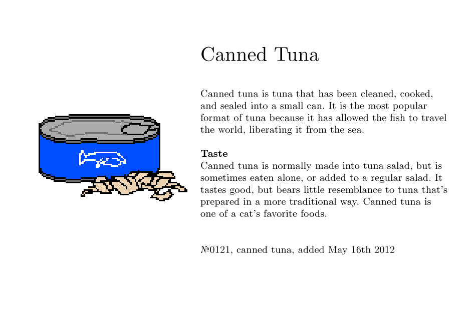 No0121, canned tuna