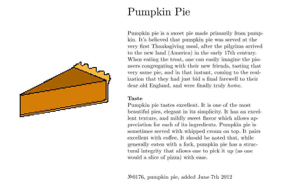 №0176, pumpkin pie