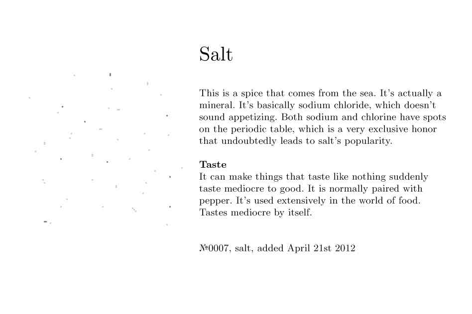 №0007, salt