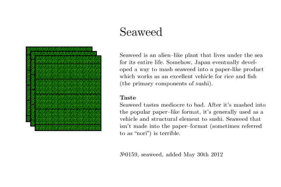 №0159, seaweed