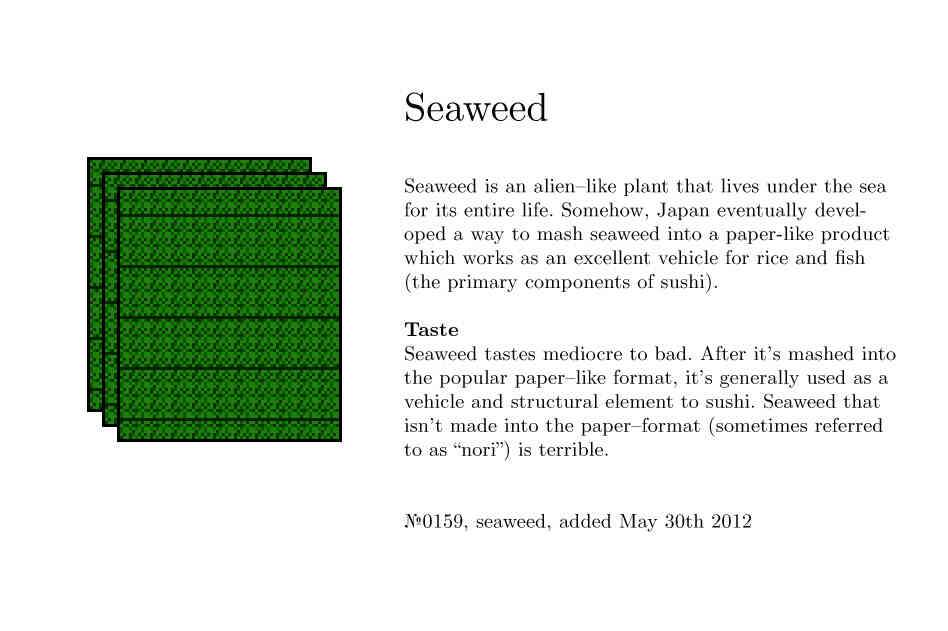№0159, seaweed