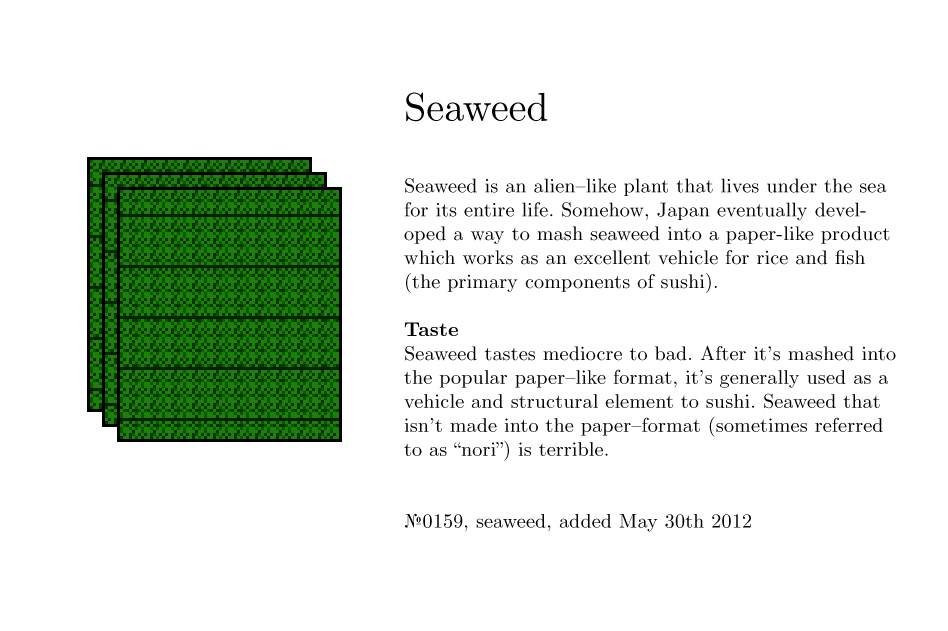 No0159, seaweed