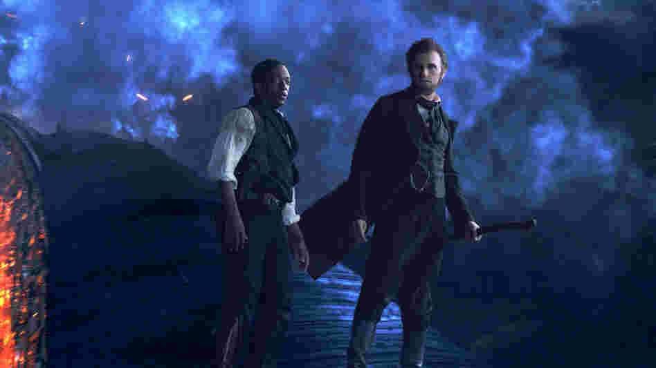 Abraham Lincoln (Benjamin Walker) and Will Johnson (Anthony Mackie) in one of the slick action sequences from Abraham Lincoln: Vampire Hunter. Lincoln's weapon of choice in the film is a silver-plated ax. Abraham Lincoln (Benjamin Walker) and Will Johnson (Anthony Mackie) in one of the slick action sequences from Abraham Lincoln: Vampire Hunter. Lincoln's weapon of choice in the film is a silver-plated ax.