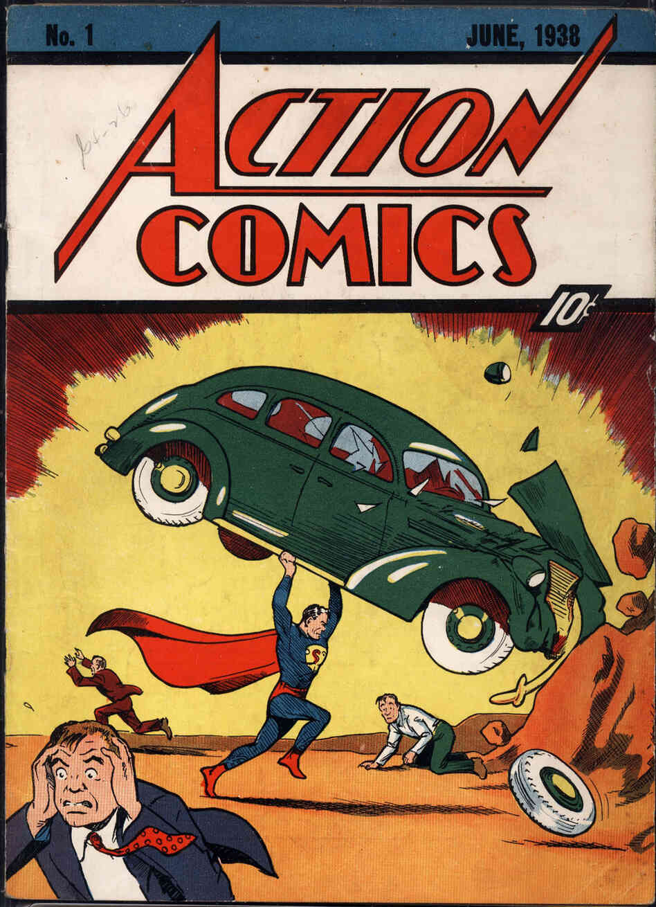 Superman first appeared in the June 1938 edition of Action Comics.