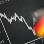 Frankfurt: A German flag hung today in front of a board displaying the DAX stock index. Frankfurt: A German flag hung today in front of a board displaying the DAX stock index.