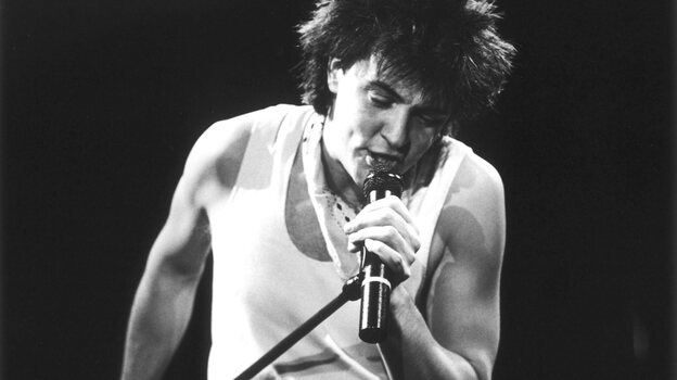 Paul Young onstage in London, 1983.