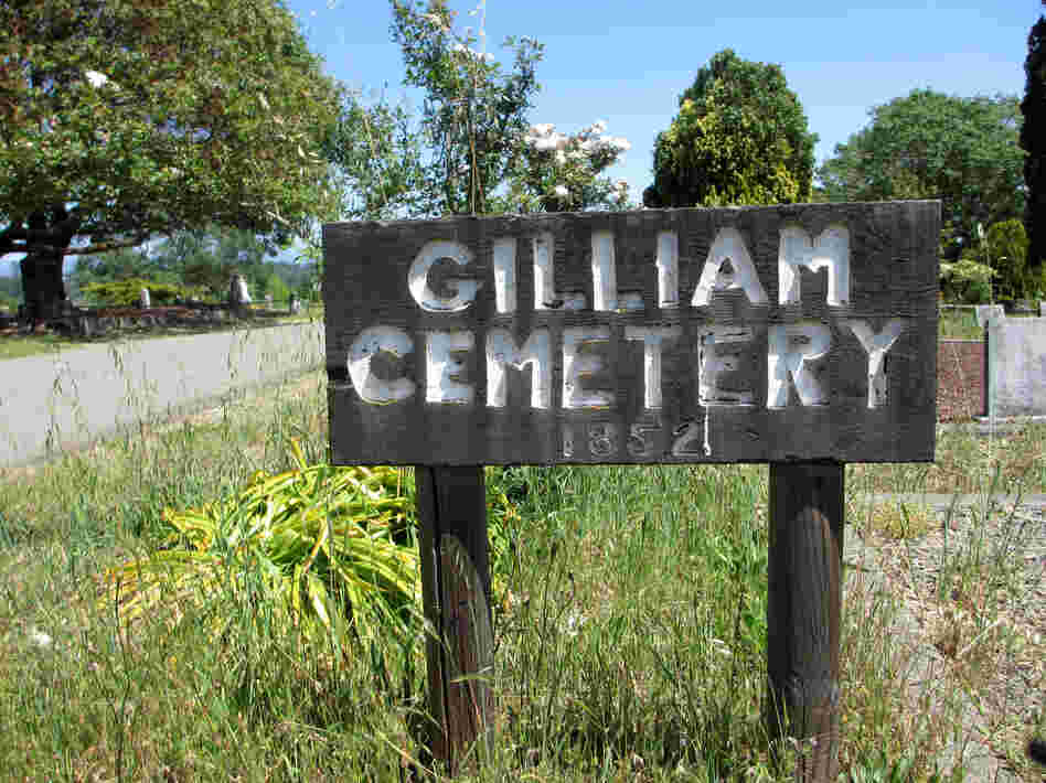 The Gilliam Cemetery, near Sebastopol, Calif., received its first grave in 1852. Many of its older headstones have disappeared over the years.