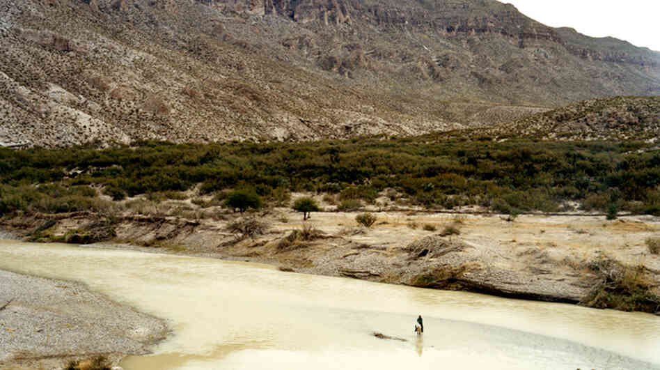 Man on horse, Big Bend National Park, 2009