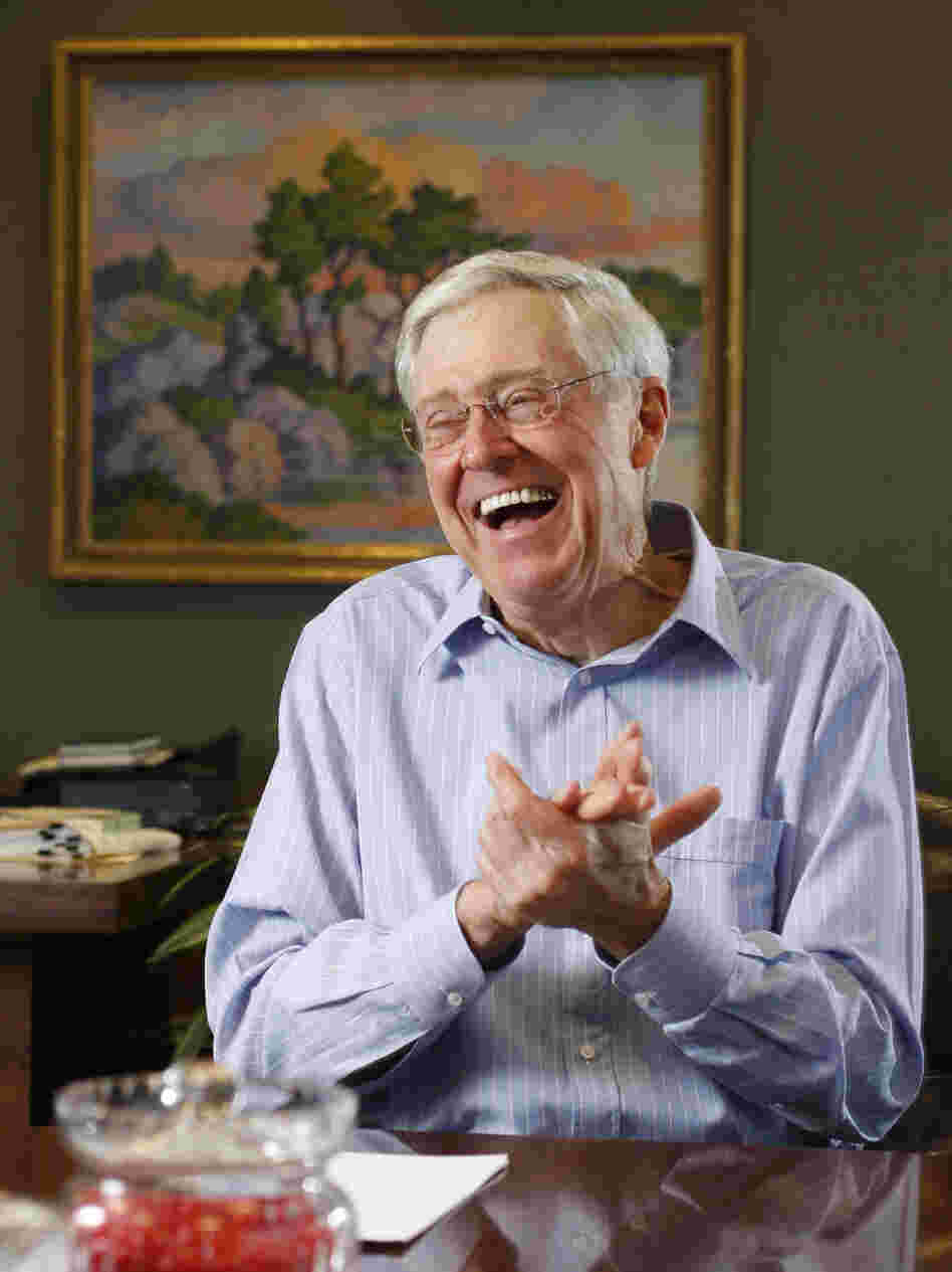 Charles Koch of Koch Industries speaks in 2007 about his book The Science of Success in Wichita, Kan.