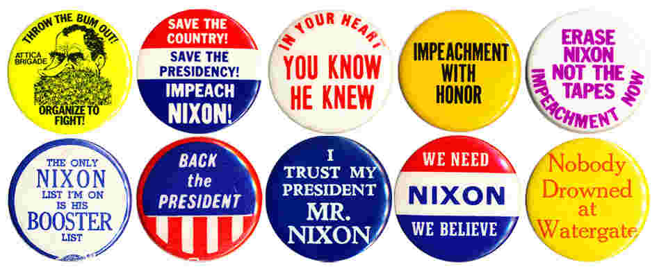 Initially the nation was split on Nixon and the Watergate scandal, but by the summer of '74 there was overwhelming sentiment for him to resign. Initially the nation was split on Nixon and the Watergate scandal, but by the summer of '74 there was overwhelming sentiment for him to resign.
