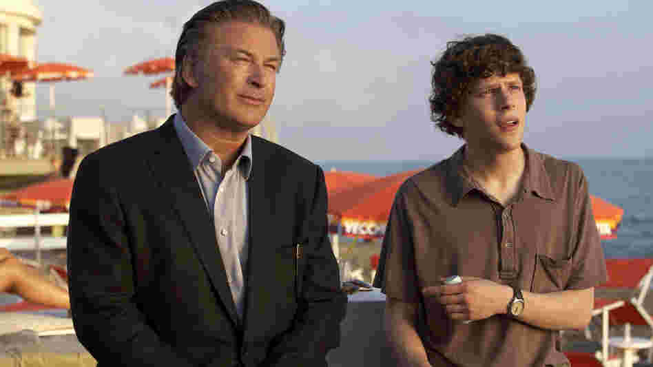 In Woody Allen's latest, John (Alec Baldwin, left) begins to live vicariously through complications in Jack's (Jesse Eisenberg) love life. In Woody Allen's latest, John (Alec Baldwin, left) begins to live vicariously through complications in Jack's (Jesse Eisenberg) love life.