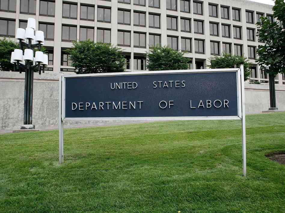 WASHINGTON - AUGUST 15: The exterior of the U.S. Department of Labor is seen August 15, 2006 in Washington, DC. WASHINGTON - AUGUST 15: The exterior of the U.S. Department of Labor is seen August 15, 2006 in Washington, DC.