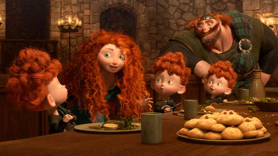 Merida, the heroine in Pixar's Brave, causes much family drama by refusing to get married — and acting more like her father, King Fergus, than a "proper princess." Merida, the heroine in Pixar's Brave, causes much family drama by refusing to get married — and acting more like her father, King Fergus, than a "proper princess."