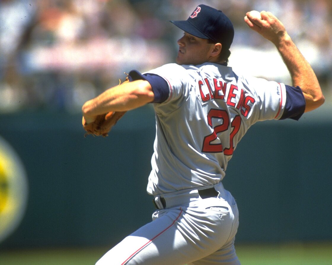 Roger Clemens in 1991, when he pitched for the Boston Red Sox.