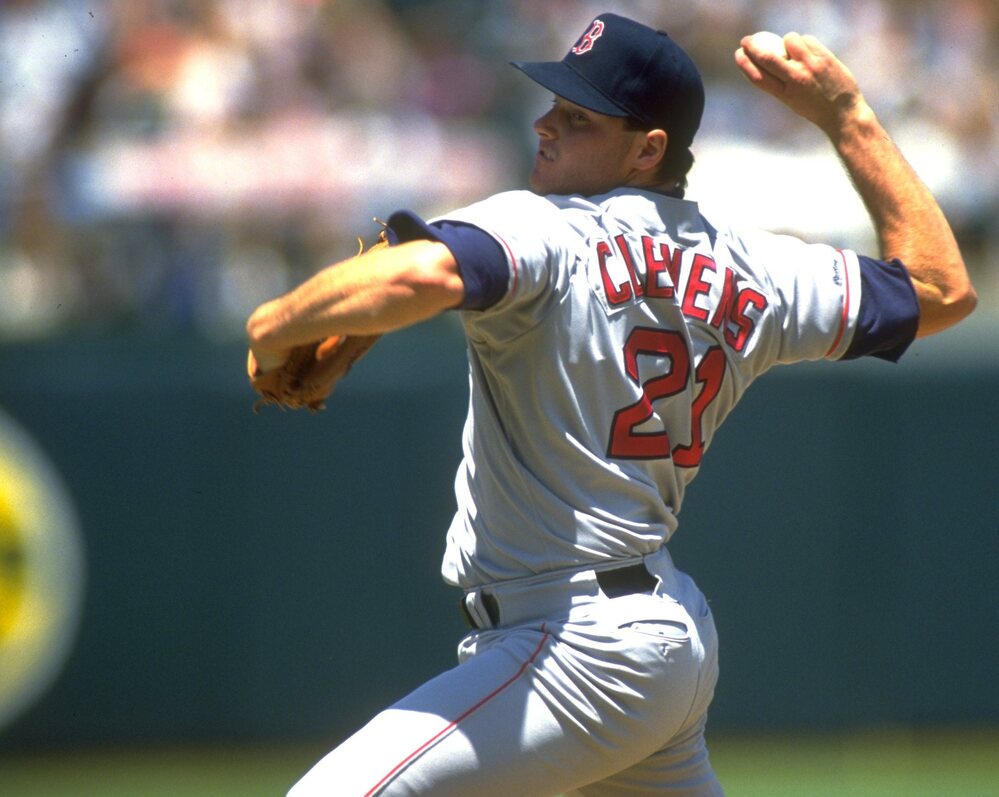 Roger Clemens in 1991, when he pitched for the Boston Red Sox.