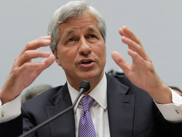 JPMorgan Chase CEO Jamie Dimon during testimony today before the House Financial Services Committee.