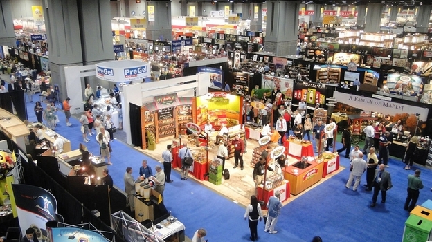 The Fancy Food Show floor in 2011.