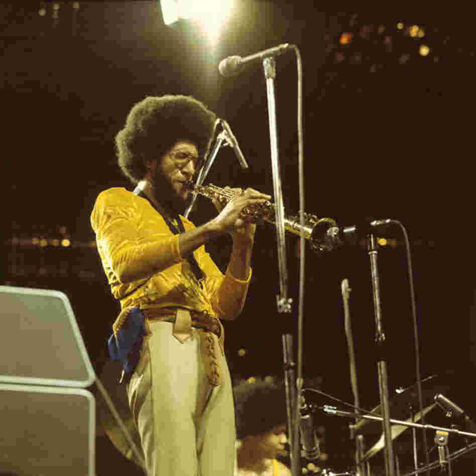 Gary Bartz performs at the 1973 Montreux Jazz Festival. The saxophonist is often cited as a messenger of black empowerment in music.