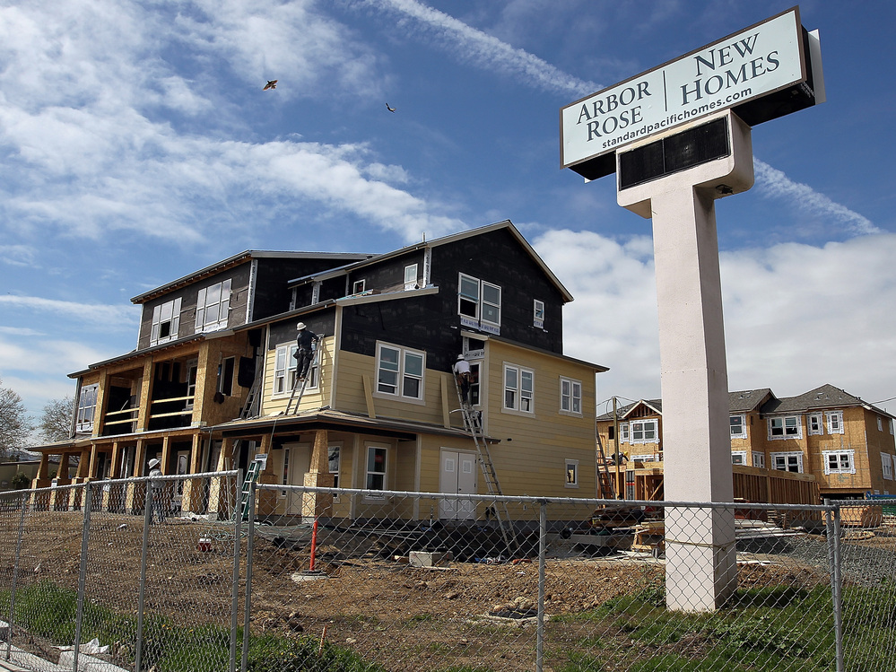 San Mateo, Calif.: Construction was underway earlier this year at a new housing development.