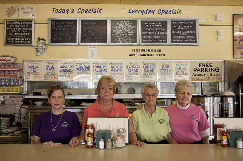 Staff at The Silver Skillet restaurant, 2011