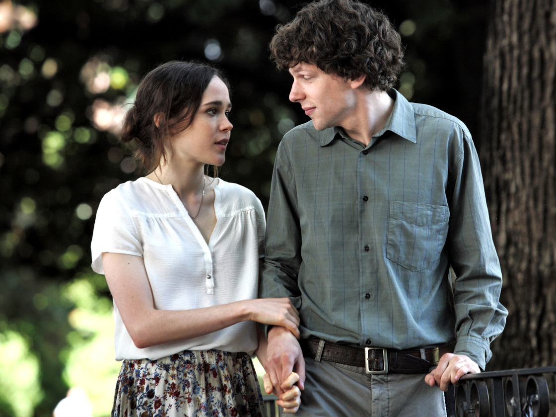 Jack with Monica (Ellen Page), his girlfriend's artsy best friend, with whom Jack becomes infatuated when she visits Rome.
