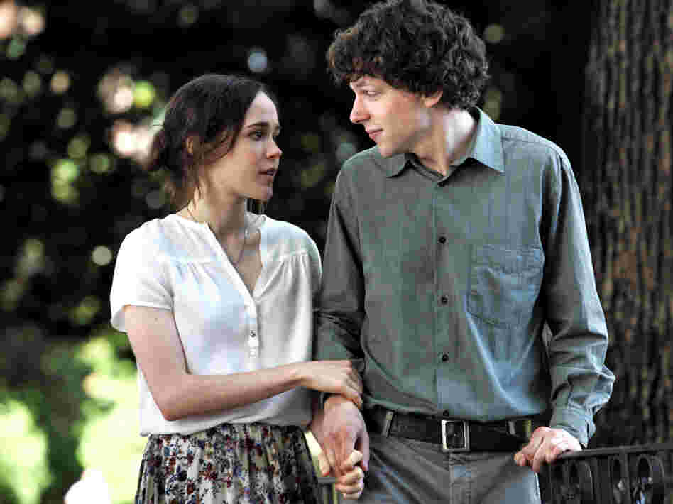 Jack with Monica (Ellen Page), his girlfriend's artsy best friend, with whom Jack becomes infatuated when she visits Rome.