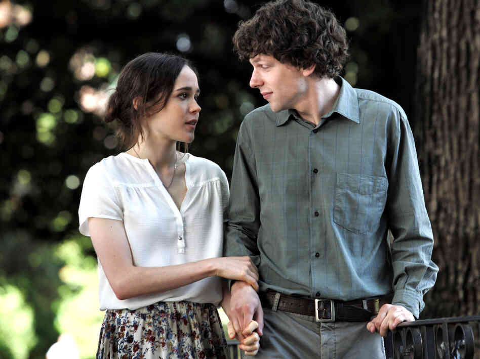 Jack with Monica (Ellen Page), his girlfriend's artsy best friend, with whom Jack becomes infatuated when she visits Rome.
