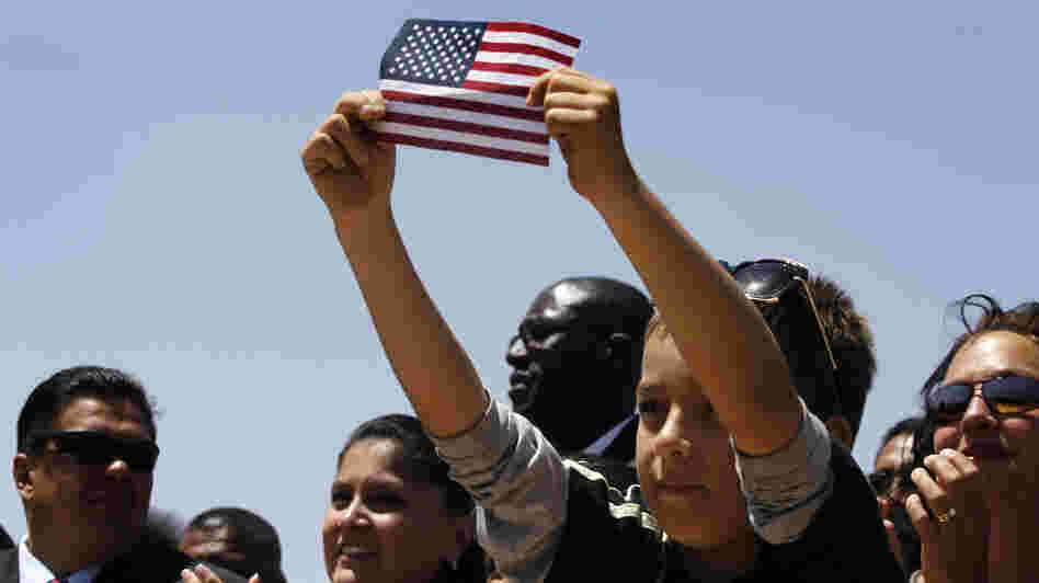 Audience members listen to President Obama speak about immigration reform at Chamizal National Memorial Park in El Paso, Texas, on May 10, 2011. Both Obama and Republican Mitt Romney see garnering Latino votes as critical to winning the fall election. Audience members listen to President Obama speak about immigration reform at Chamizal National Memorial Park in El Paso, Texas, on May 10, 2011. Both Obama and Republican Mitt Romney see garnering Latino votes as critical to winning the fall election.
