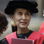 Aung San Suu Kyi finally received her honorary degree from Oxford University after it was initially awarded in 1993. In her speech, Suu Kyi praised Oxford for helping her see humankind at its best during her long years under house arrest in Myanmar.