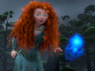 In Brave, Merida goes in search of a spell to get back at her mother, who wants to force her to marry a suitor. In Brave, Merida goes in search of a spell to get back at her mother, who wants to force her to marry a suitor.