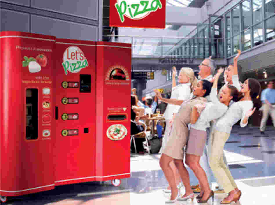 A promotional image for Let's Pizza.