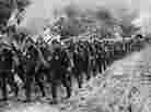 The German army marches into Poland, September 1939. The German army marches into Poland, September 1939.