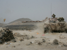 A Yemeni army tank fires at positions of al-Qaida militants near the coastal town of Shaqra, Yemen, last week, in a photo provided by Yemen's Defense Ministry. Yemen's army says it has pushed al-Qaida fighters out of towns in the south. A Yemeni army tank fires at positions of al-Qaida militants near the coastal town of Shaqra, Yemen, last week, in a photo provided by Yemen's Defense Ministry. Yemen's army says it has pushed al-Qaida fighters out of towns in the south.