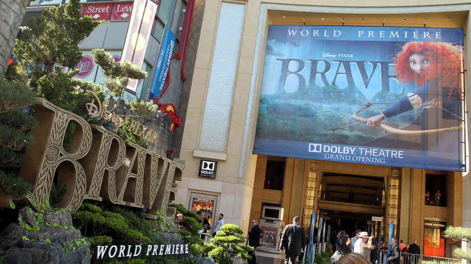 Pixar's Brave premiered in Los Angeles on June 18. Brave producer Katherine Sarafian says Pixar experimented with making the protagonist a blacksmith's daughter and then a milkmaid before they settled on a princess. Pixar's Brave premiered in Los Angeles on June 18. Brave producer Katherine Sarafian says Pixar experimented with making the protagonist a blacksmith's daughter and then a milkmaid before they settled on a princess.