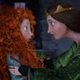 Brave's Princess Merida, like any teenager, clashes with her mother, Queen Elinor. Brave's Princess Merida, like any teenager, clashes with her mother, Queen Elinor.
