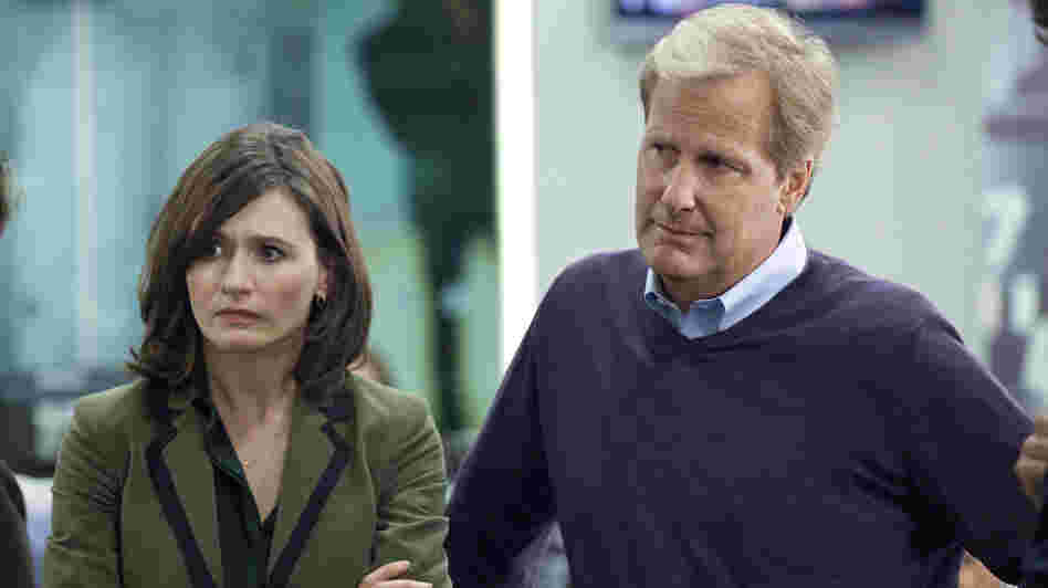 In Aaron Sorkin's new HBO drama, The Newsroom, producer MacKenzie McHale (Emily Mortimer) and anchorman Will McAvoy (Jeff Daniels) tackle real hard-hitting news stories and call out those who don't tell the truth. In Aaron Sorkin's new HBO drama, The Newsroom, producer MacKenzie McHale (Emily Mortimer) and anchorman Will McAvoy (Jeff Daniels) tackle real hard-hitting news stories and call out those who don't tell the truth.